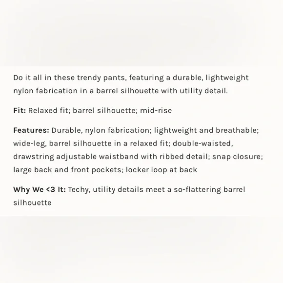 NWOT FP Movement Fresh Start Barrel Pants - Picture 3 of 3